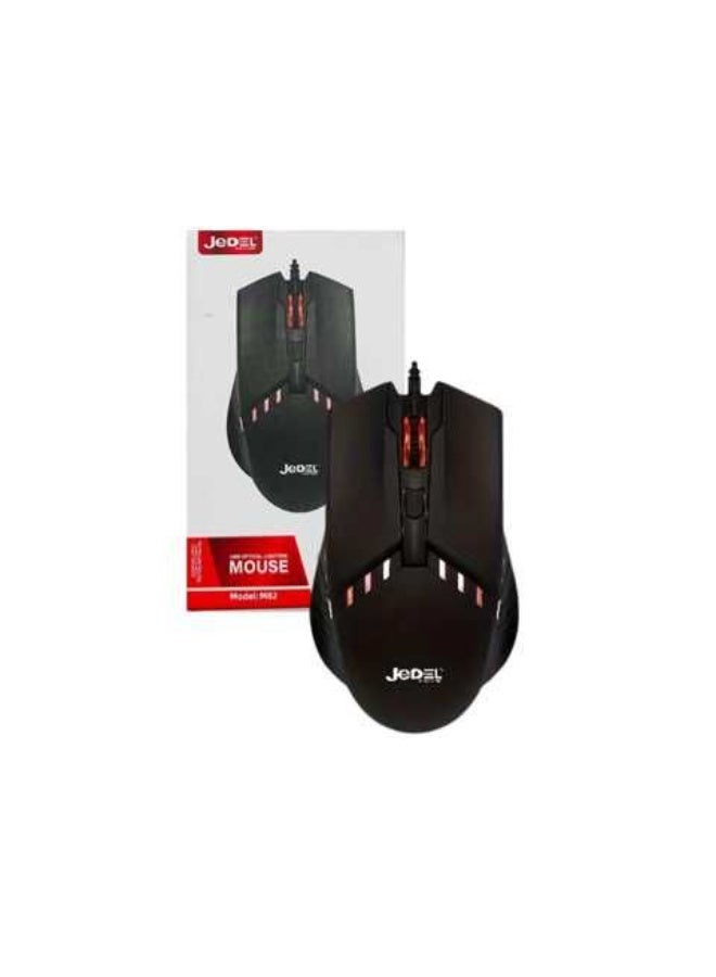 جي ديل ماوس ألعاب سلكي من Jedel مزود بإضاءة RGB، أسود | M82 - Image 5