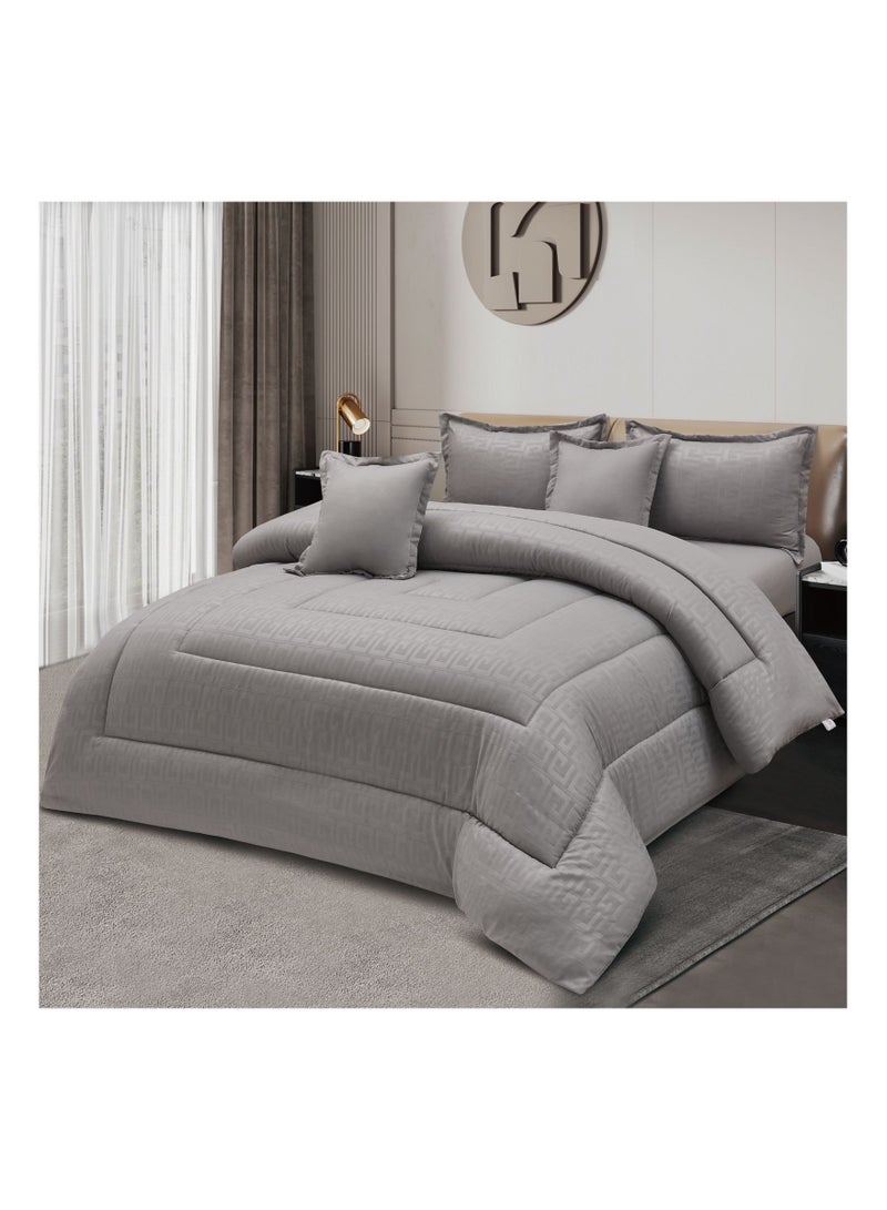 MingLi Double-sided comforter set, consisting of 6 pieces, made of microfiber - size 250 x 230 cm - Image 1