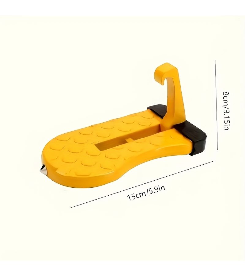 Black Foldable Car Door Pedal with Safety Hammer for Most Cars SUVs Trucks - Image 5