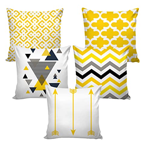 AEROHAVEN™ Set of 5 Decorative Hand Made Jute Throw/Pillow Cushion Covers - CC178 - (12 x 12 Inch) - Image 2