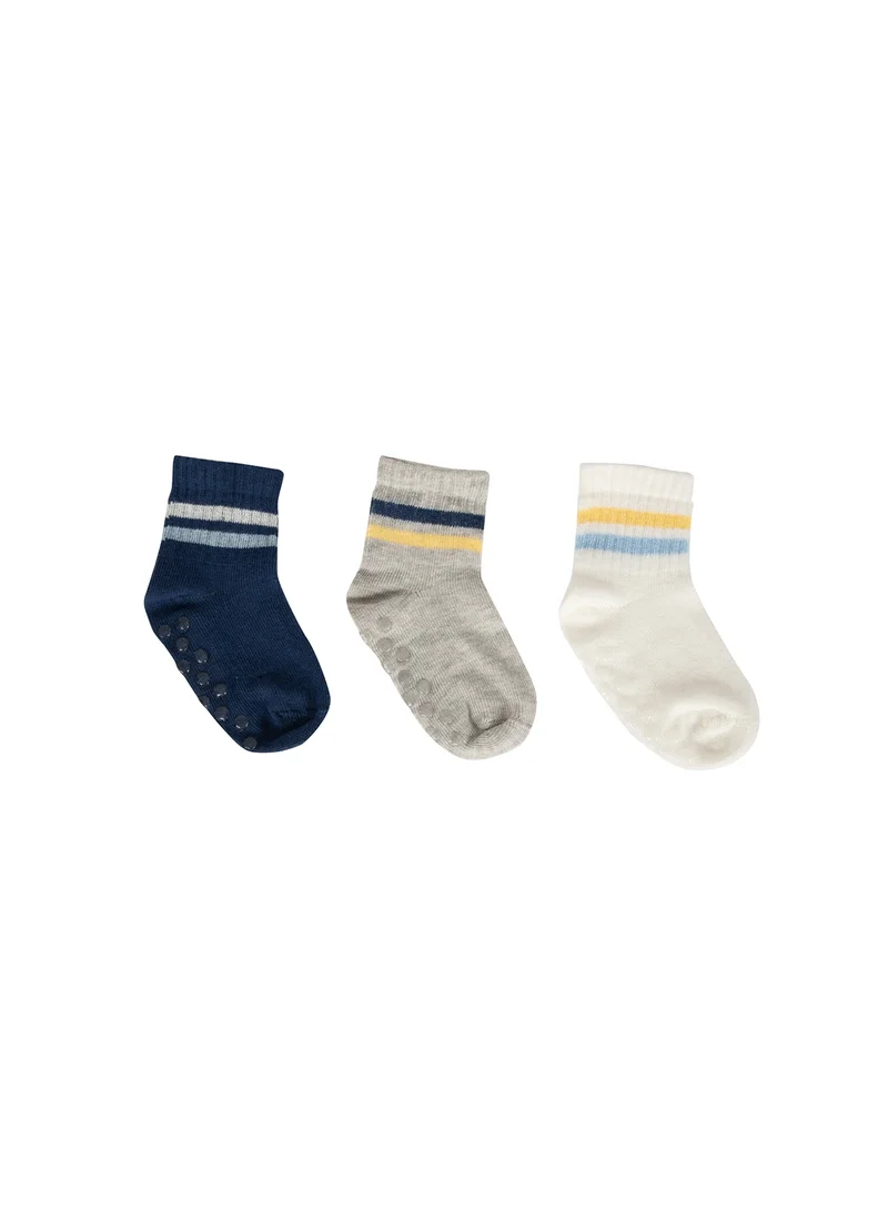ديفاكتو 3-Pack Cotton Long Socks With Anti-Slip Soles