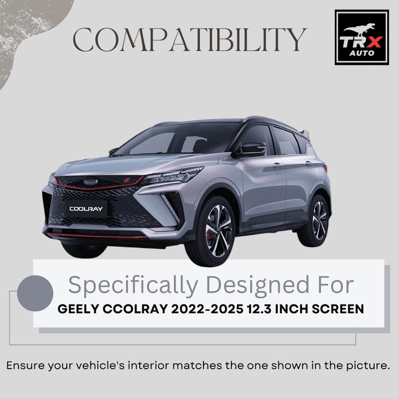  تي ار اكس اوتو حامل هاتف سيارة TRX AUTO لسيارة جيلي كولراي (2023 2022 ، 2024، 2025، 2026) | حامل هاتف سيارة بقاعدة ثابتة لشاشة الوسائط المتعددة | ملحقات مناسبة لشاشة جيلي كولراي مقاس 12.3 بوصة - Image 4