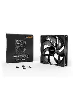 be quiet! PURE WINGS 3 140mm PWM High-Speed Case Fans, 7 Airflow-Optimized Fan Blades, 1200RPM Fan Speed, Up to 57.4 CFM Airflow, Rifle Bearing Technology, BL108  - Image 3