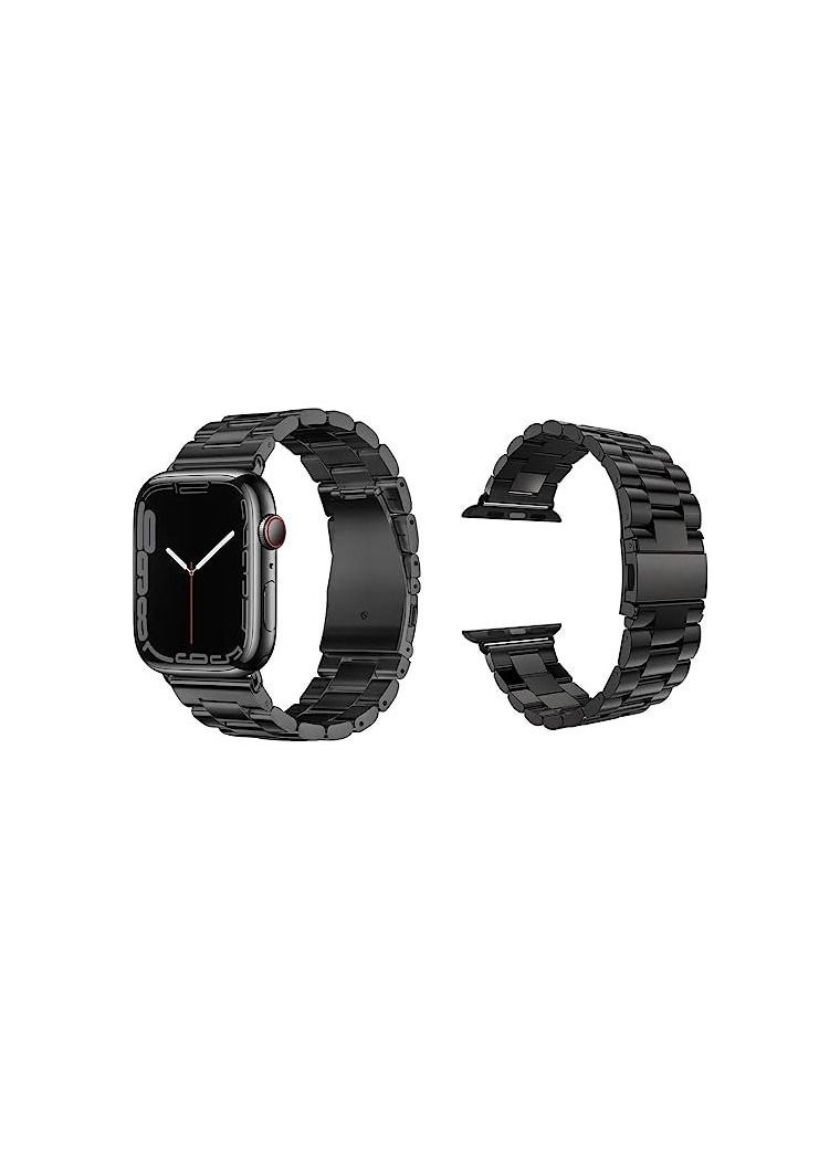 Somya - The Apple Watch band is designed with updated technology, made of durable stainless steel, as a practical alternative to the Apple Watch Series 7/6/5/4/3/2/1. - Image 1