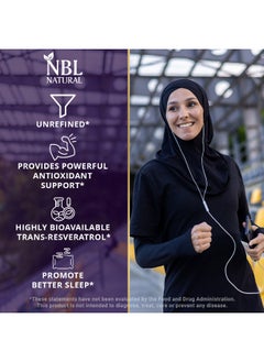NBL Natural Resveratrol Supplement, 500mg, 120 Capsules, Immune Health Support  - Image 4
