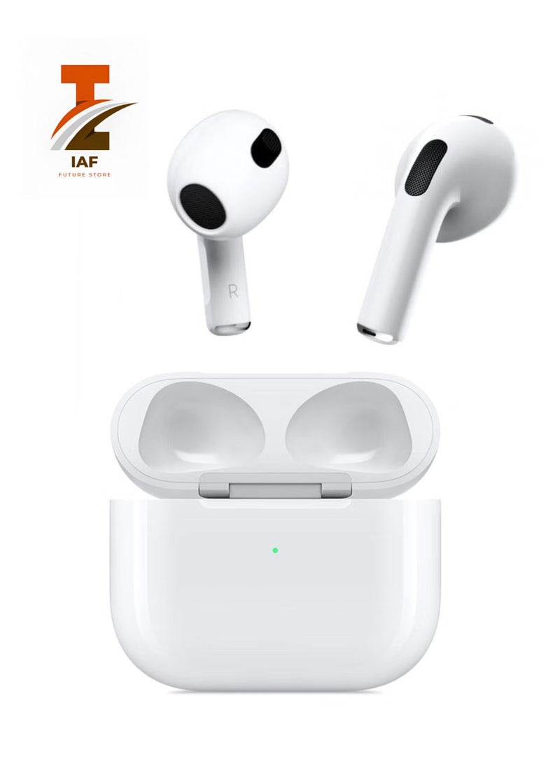IAF TWS Bluetooth Intelligent Touch Sensor In-Ear Earphones With Qi Wireless Charging Case White
