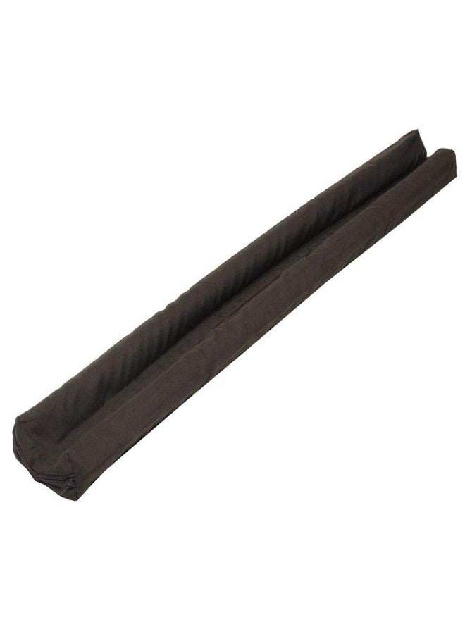BESTOW® Micro Fleece Dual Side Door Guard Stopper (Brown; 90x12 cm) - Image 2