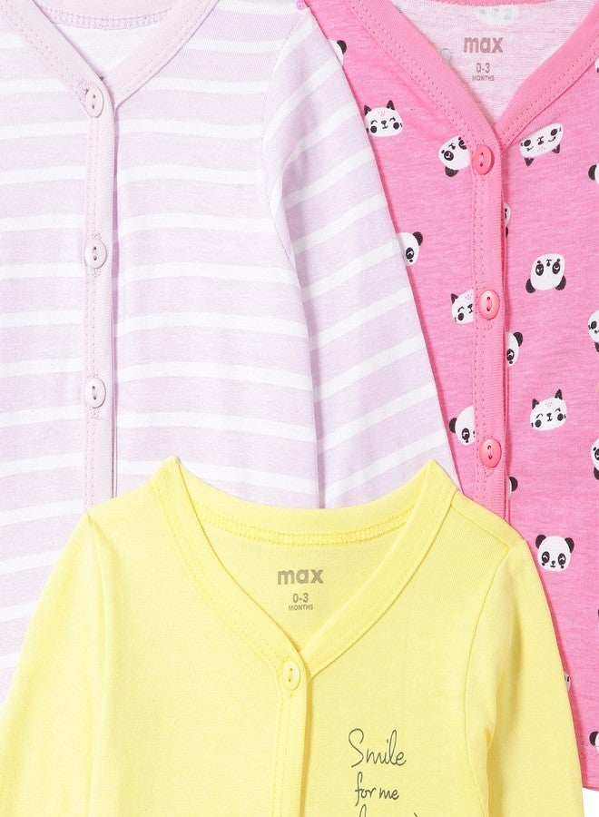 Max Baby Girl's Vest (S22GVS03_Multi_0-3M_Multicolor_0 Months-3 Months) - Image 5