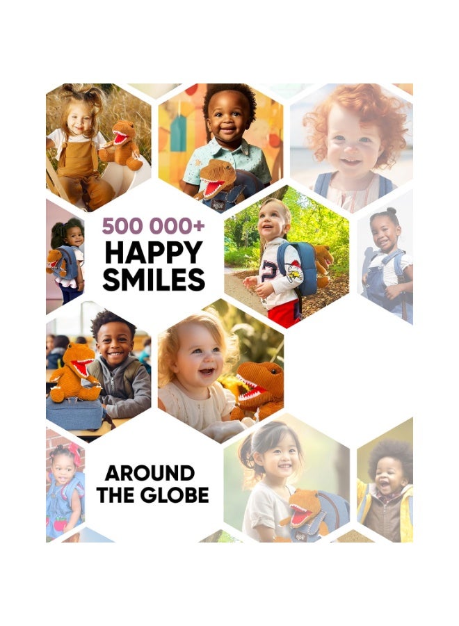 Children's Backpack – Denim Dinosaur Detachable Cartoon School Bag for Kindergarten & Primary School, Back-to-School Season Cute Kids Shoulder Bag - Image 5