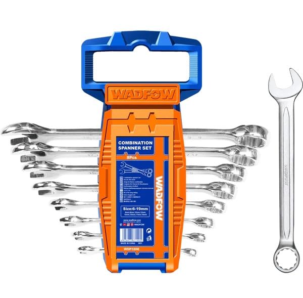 WADFOW 8pcs Combination Spanner Set 619mm Gear Ring Combination Wrench Set WITH 1 YEAR SERVICE WARRANTY - Image 1