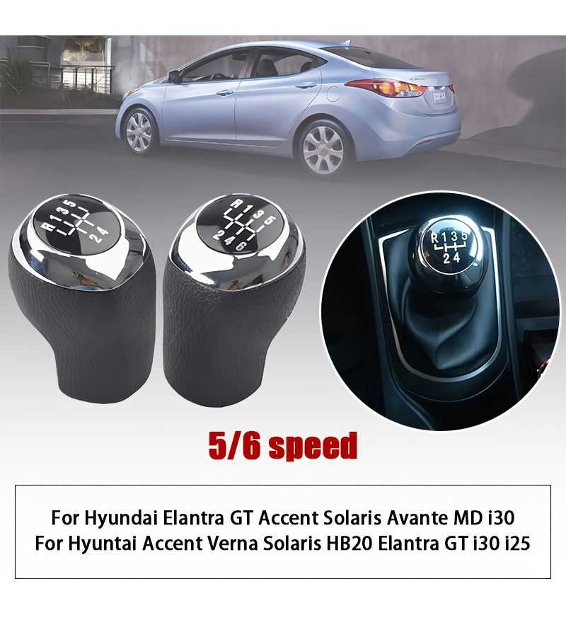 Manual Shift Lever And Knob 5 Speed Compatible With Hyundai Elantra GT Accent Solaris Avante MD I30 Durable High Performance - Image 1