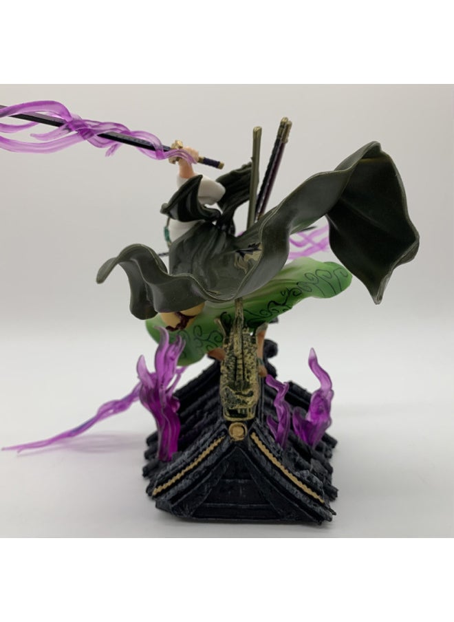One Piece And The Country Roof Sauron Kimono Three Knife Flow Boxed Animation Hand-made Model Ornaments-Color:small Size Roof Sauron