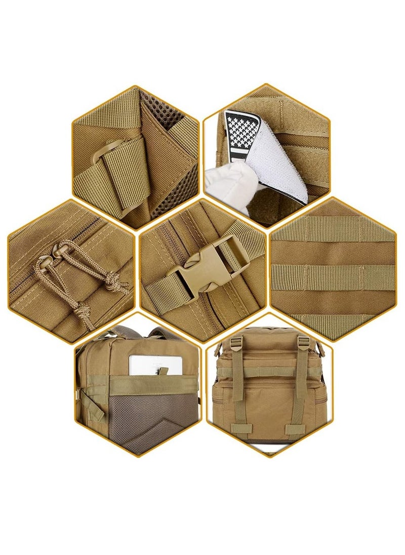 Hihonor - 45L Multifunctional backpack, Assault Bag, 3-day Insect Bag, Hiking  Backpack（Beige） - Image 1