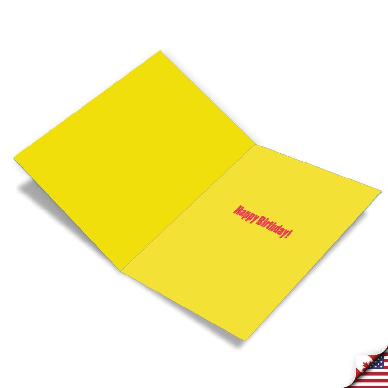 NobleWorks - 1 Happy Birthday Greeting Card Jumbo (8.5 x 11 Inch) - Celebration, Appreciation Stationery for Birthdays - Big Happy Birthday from Us J3900BDG - Image 2