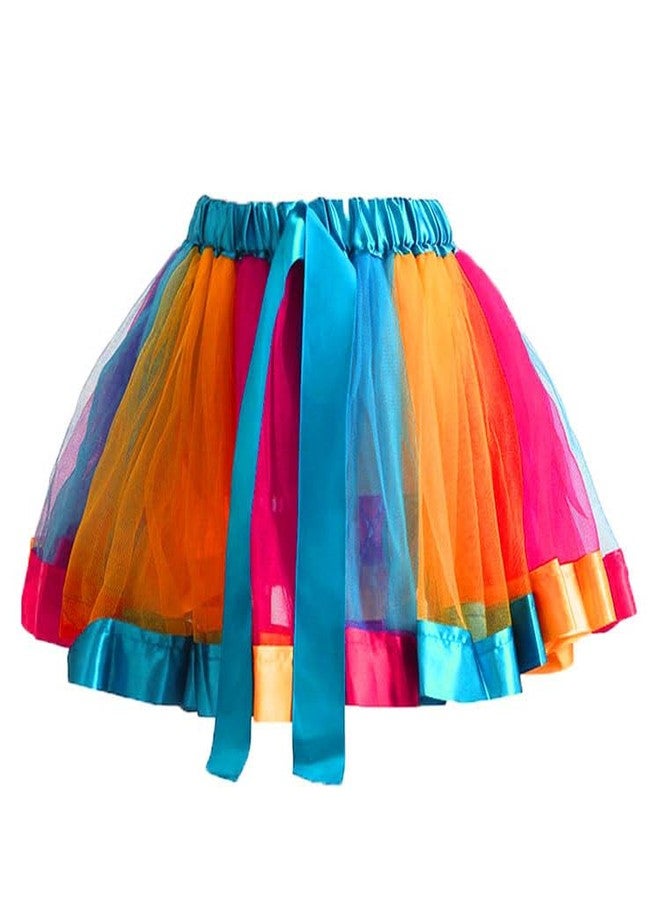 HIBA CREATIONS girl kids colorful holi skirt with top 5-6 Years - Image 3