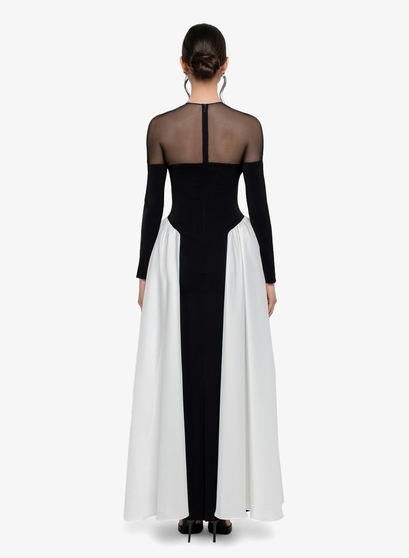 CHASE Colorblock Crew Neck Maxi Dress - Image 3