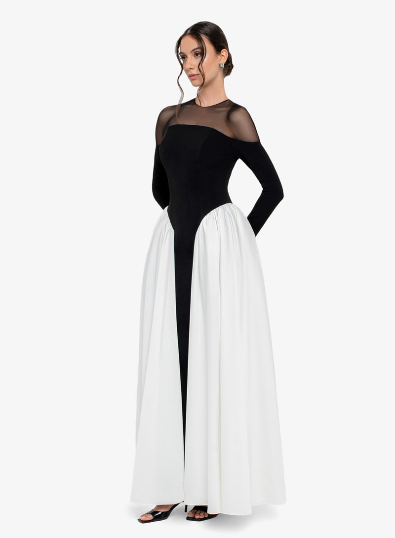 CHASE Colorblock Crew Neck Maxi Dress - Image 2