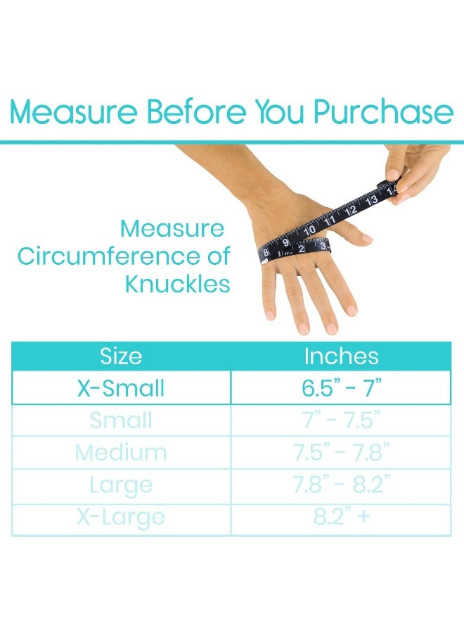 Vive Arthritis Gloves Rheumatoid Compression Hand Glove For Osteoarthritis Arthritic Joint Pain Relief Carpal Tunnel Wrist Support Open Finger Fingerless Thumb For Computer Typing - Image 4