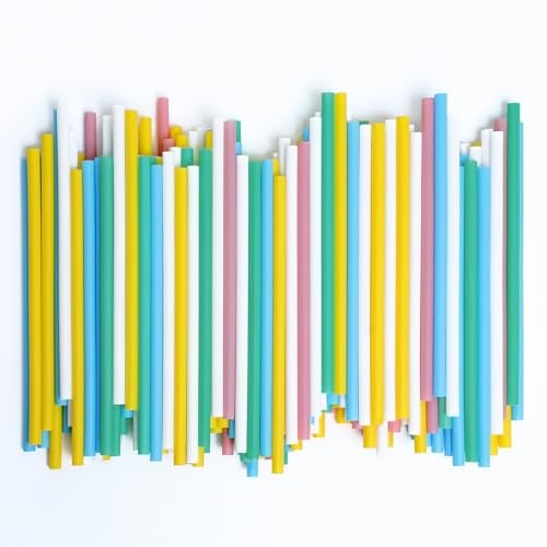 SHAUMN 5.75" Short Cocktail Straws Plastic-Free,Colorful Disposable Drinking Straws 200pcs,Plant-Based Stylish Party Straws,A Plasticless Sturdy Drinking Straws for Hot and Cold Drinks Not Foggy - Image 1