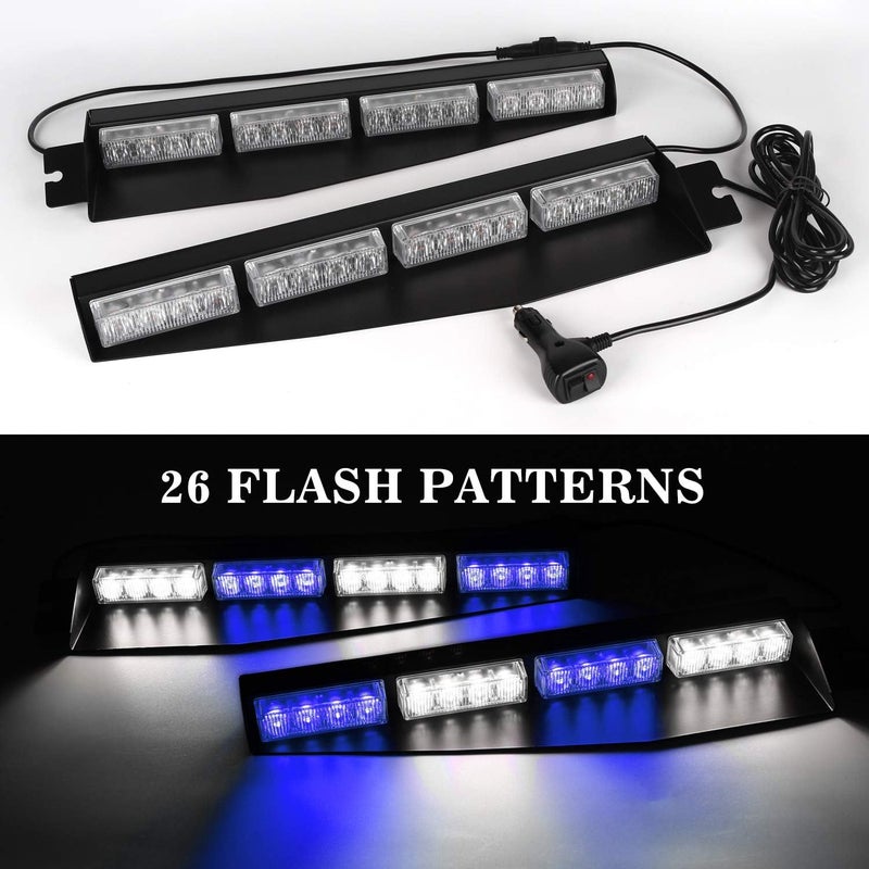 ASPL 32LED Emergency Visor Lights with 26 Flash Patterns - Image 2
