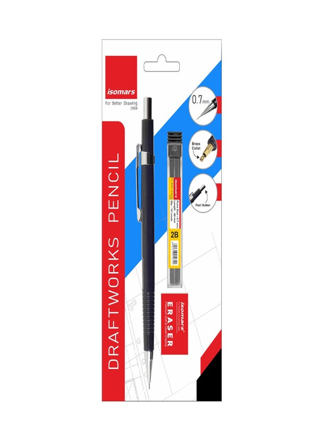 Isomars قلم رصاص ميكانيكي - قلم رصاص رأس 0.7 ملم - أعمال المسودة