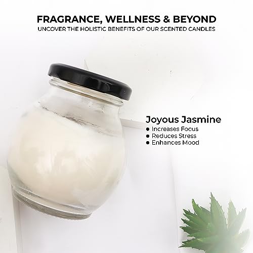 Aromahpure Big Matki Candle (30 Hours) | Jasmine Scented Candle | 100% Soy Wax, Smokeless Candle | Pack of 1 | Long Lasting Aroma Candles| Scented Candles for Home D�cor - Image 4