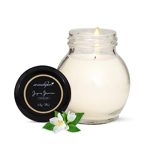 Aromahpure Big Matki Candle (30 Hours) | Jasmine Scented Candle | 100% Soy Wax, Smokeless Candle | Pack of 1 | Long Lasting Aroma Candles| Scented Candles for Home D�cor - Image 1