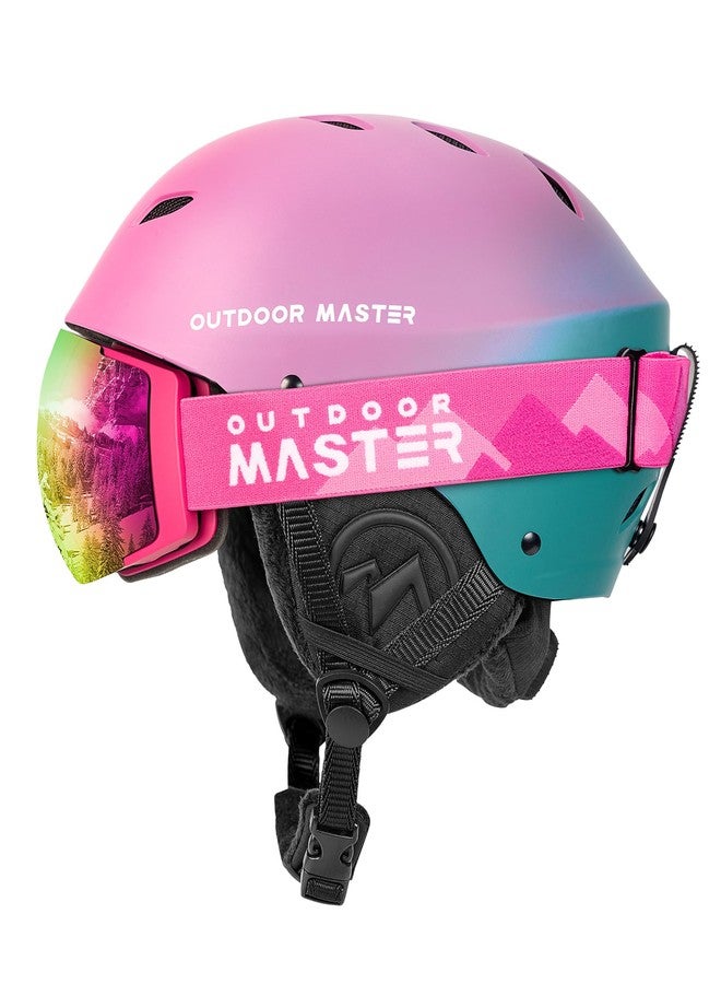 OutdoorMaster Ski Helmet Set,Kelvin Ski Helmet with Ski Goggles PRO - Snowboard Helmet Set for Men, Women & Youth - Image 1