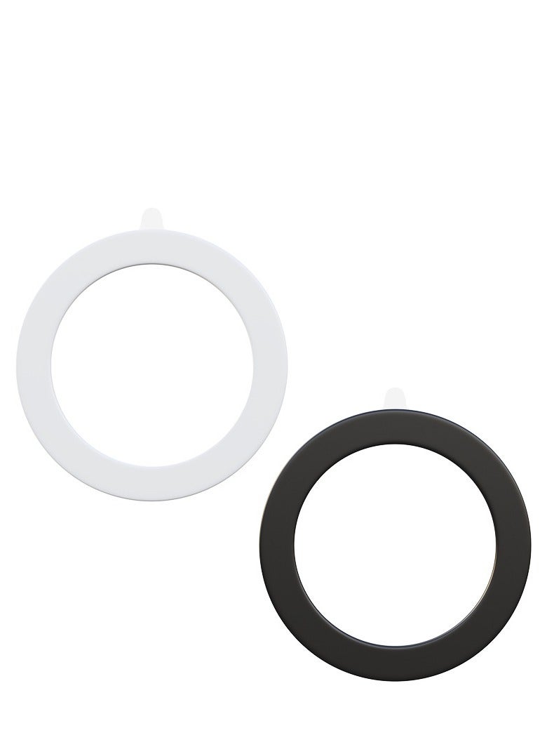 2 Pieces Magnetic Metal Ring Ultra Thin Compatible for iPhone and Andriod Wireless Charging Devices  - Image 2