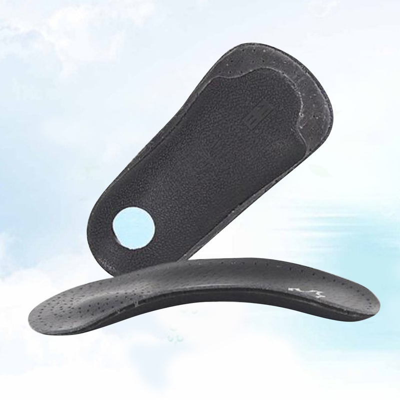 1 Pair Insoles Invisible Shoe Pads Non- Half Yard Insoles for Women and Men Size 35-36 Black - Image 1