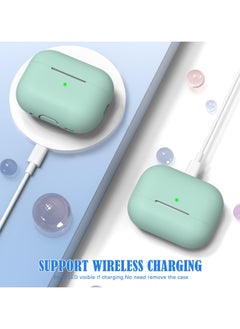 wexon Protective Shockproof Silicone Case Cover for Apple AirPods pro 2 Generation Mint Green  - Image 2