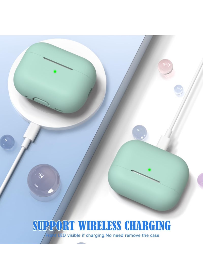 wexon Protective Shockproof Silicone Case Cover for Apple AirPods pro 2 Generation Mint Green  - Image 2