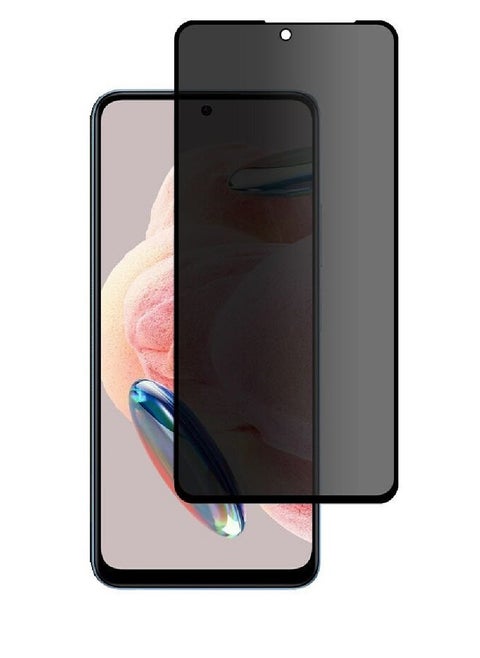Tempered Glass Screen Protector Anti-Spy Privacy Designed For Xiaomi Redmi Note 12 4G Full Screen Coverage And Bubble Free