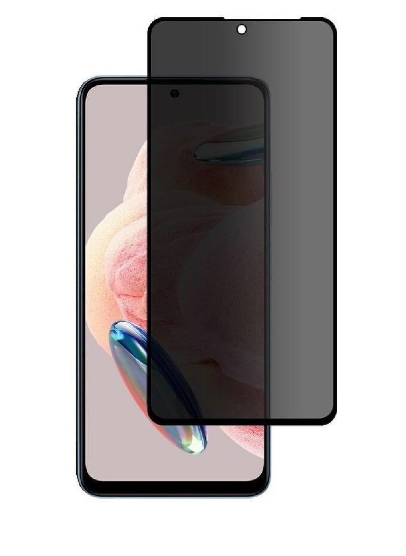 we3 Tempered Glass Screen Protector Anti-Spy Privacy Designed For Xiaomi Redmi Note 12 4G Full Screen Coverage And Bubble Free  - Image 1