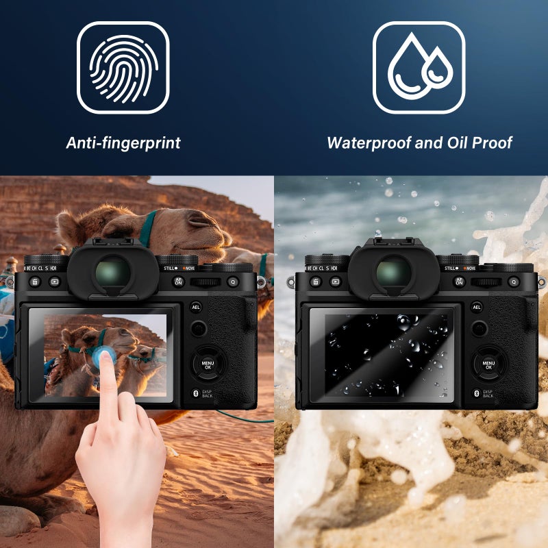 kinokoo Screen Protector for Leica Q Camera, 0.25mm 9H Hardness Tempered Glass Film Crystal Clear Leica Q Film Bubble-free/Anti-scratch(2 pack) - Image 4