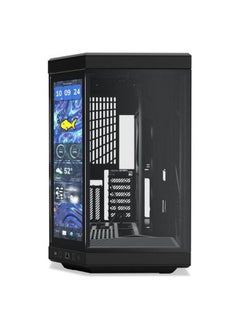 HYTE Y70 Touch Infinite Dual Chamber Mid-Tower ATX Computer Case, 14.5" 688 x 2560 (2.5K) Touch Display, Up to 10 Fans & 360mm Radiator Support, CS-HYTE-Y70TI-BB  - Image 2