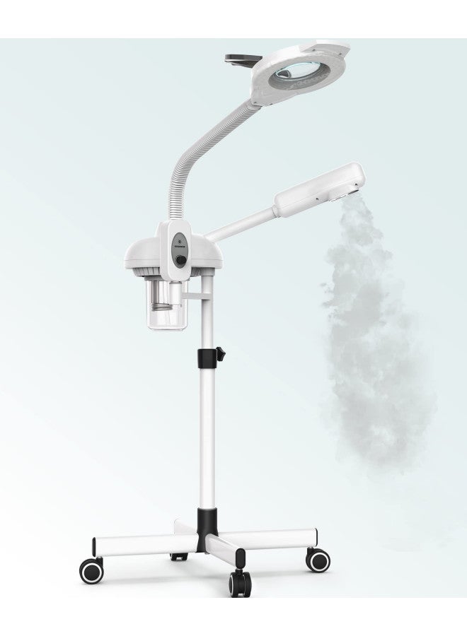 TASALON TASALON Professional 2 in 1 Facial Steamer with 5X Magnifying Foldable Arm, Ozone Mist Face Steamer Salon Spa Beauty Skin Care Equipment  - Image 1