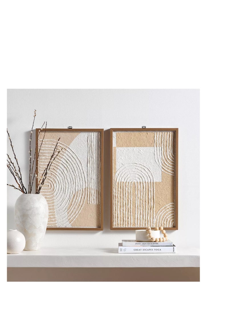Home Centre - Diah Framed Canvas Wall Art - 40x60 cm - Image 1