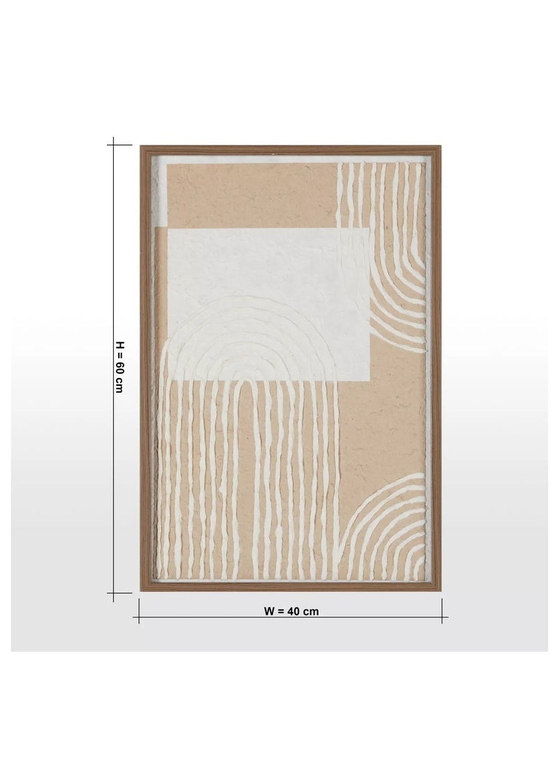 Home Centre - Diah Framed Canvas Wall Art - 40x60 cm - Image 1