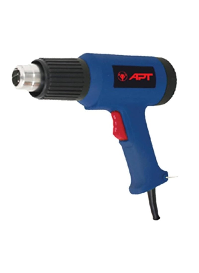 Apt Heat gun 1500 W Speeds + accessories + plastic case 