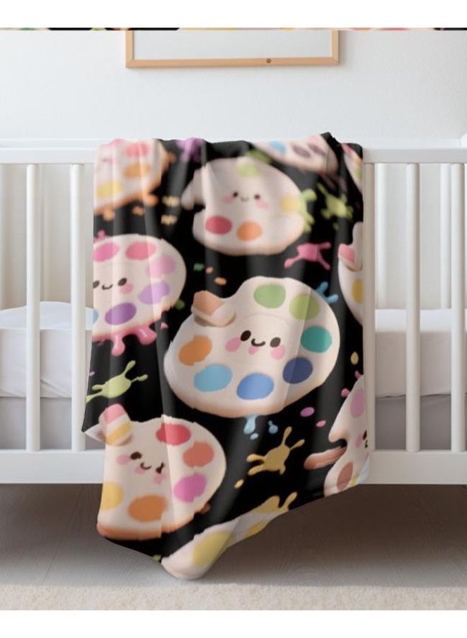 Baby and children's cartoon flannel thin blanket (warm and comfortable, suitable for sleep, game use) 70cm*100cm - 701