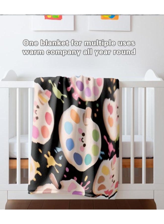 Baby and children's cartoon flannel thin blanket (warm and comfortable, suitable for sleep, game use) 70cm*100cm - 701