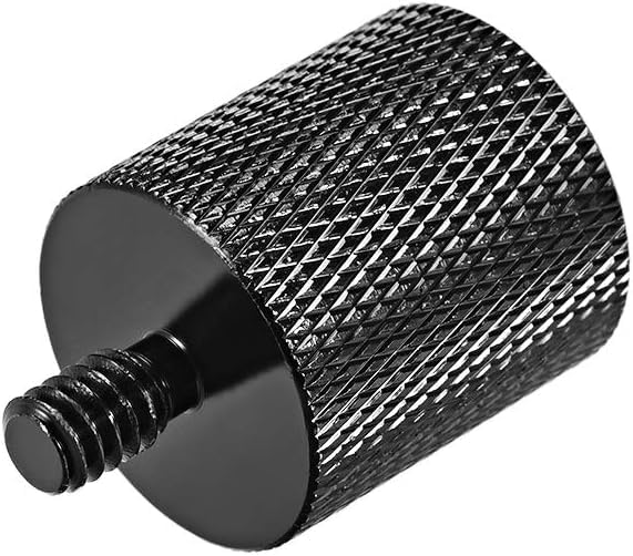 SHOPEE Microphone Stand to Tripod Thread Screw Adapter. Converts Standard Mic Stand Thread (3/8" or 5/8") to Tripod Thread (1/4") - Image 1