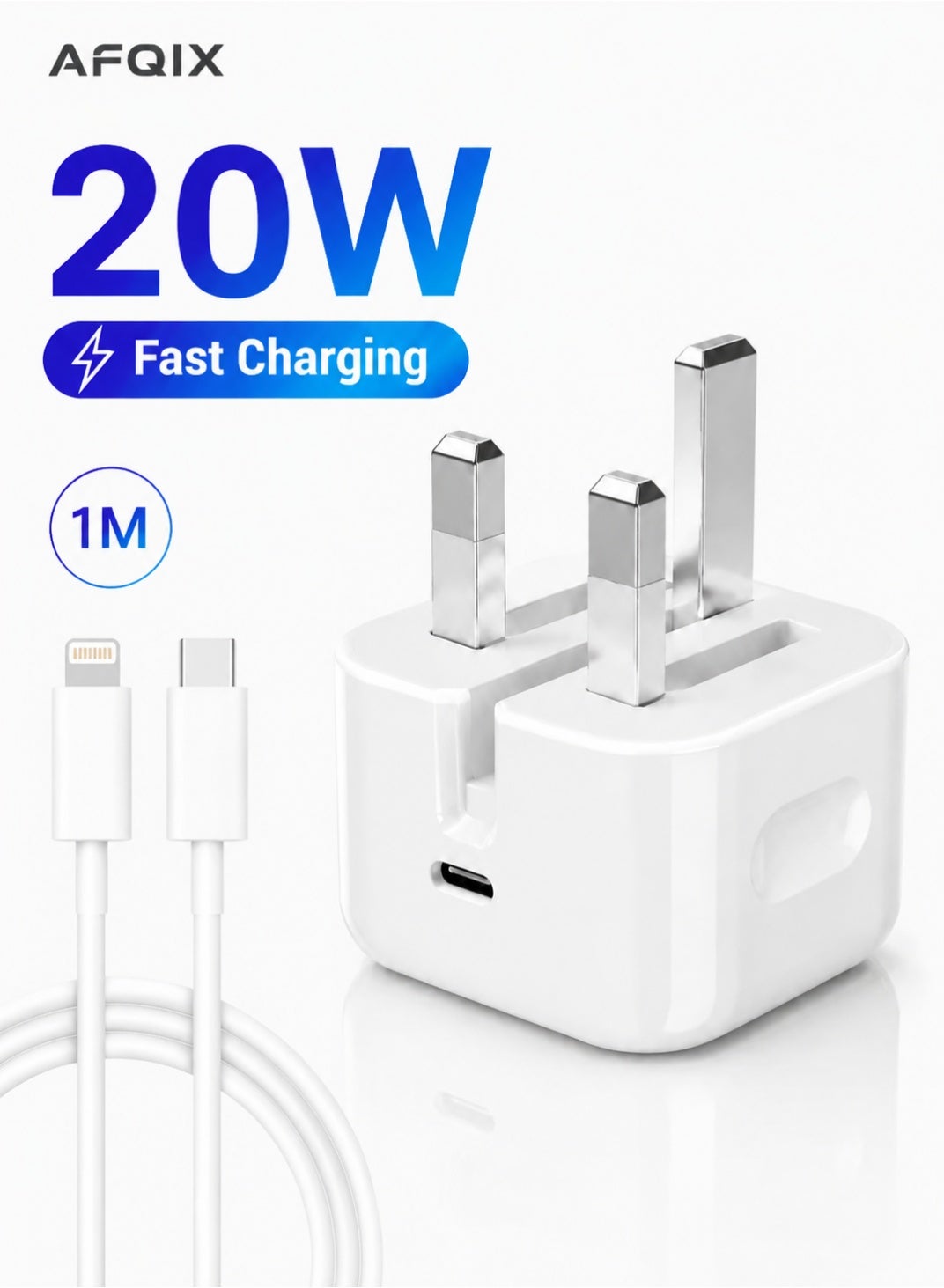 إيه إف كيو إكس Afqix iPhone Fast Charger 20W