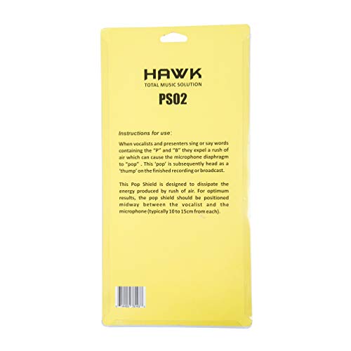 Hawk Proaudio PS02 Pop Filter for Vocal Recording/Streaming, 5.25 Inch (Black) - Image 5
