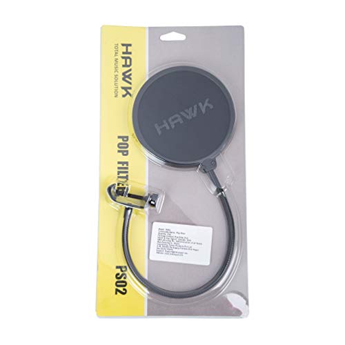 Hawk Proaudio PS02 Pop Filter for Vocal Recording/Streaming, 5.25 Inch (Black) - Image 4