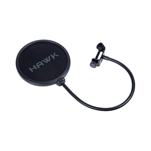 Hawk Proaudio PS02 Pop Filter for Vocal Recording/Streaming, 5.25 Inch (Black) - Image 2