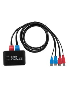 NIBEMINENT 2 Port USB 2.0 HD 4K Support KVM Switch Black  - Image 2