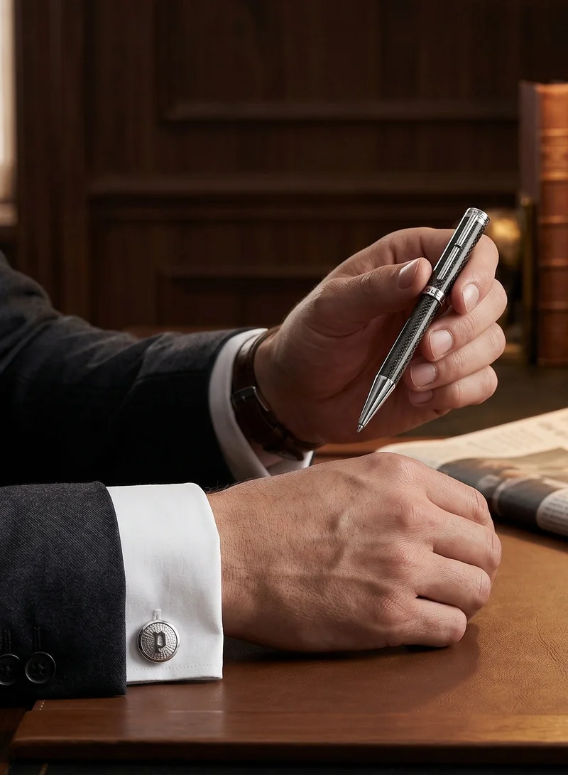 POLICE Corbel Pen & Cufflinks Gift Set for Men