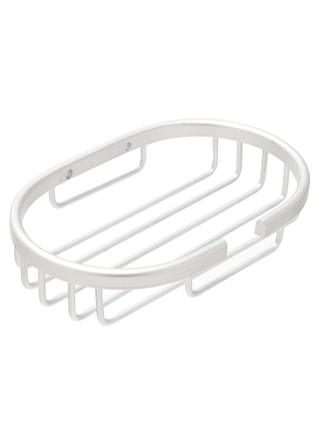 LAWAZIM Aluminum Soap Dish - 13x8cm - Wall Mounted Self Draining Soap Holder, Rustproof Soap Tray Bar with Pre-Drilled Holes, Screws, and Easy Installation - Ideal for Showers, Sinks, and Kitchen Use - Image 1